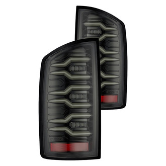 AlphaRex® 641050 - LUXX-Series Driver and Passenger Side Black Sequential Fiber Optic LED Tail Lights