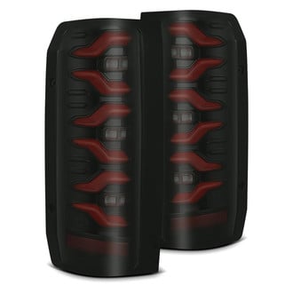 AlphaRex® - LUXX-Series Driver and Passenger Side Black/Smoke Sequential Fiber Optic LED Tail Lights