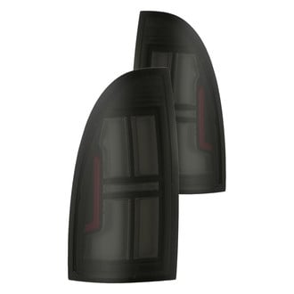 AlphaRex® - NOVA-Series Prismatic Driver and Passenger Side Alpha-Black/Smoke Sequential Fiber Optic LED Tail Lights