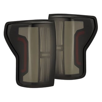 AlphaRex® - NOVA-Series Prismatic Driver and Passenger Side Alpha-Black/Smoke Sequential Fiber Optic LED Tail Lights