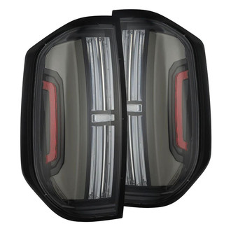 AlphaRex® - NOVA-Series Prismatic Driver and Passenger Side Alpha-Black Sequential Fiber Optic LED Tail Lights