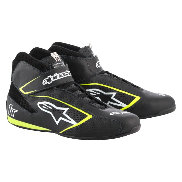 Alpinestars® - Tech-1 T 2019+ Model Black/White/Fluorescent Yellow 10.5 Shoes