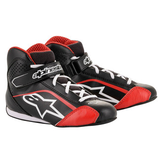 Alpinestars® - Tech-1 KS Black/White/Red 12.5 Youth Shoes
