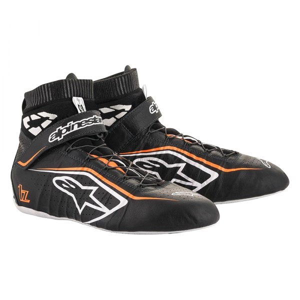 Alpinestars® - Tech-1 Z V2 Black/White/Orange 10 Shoes