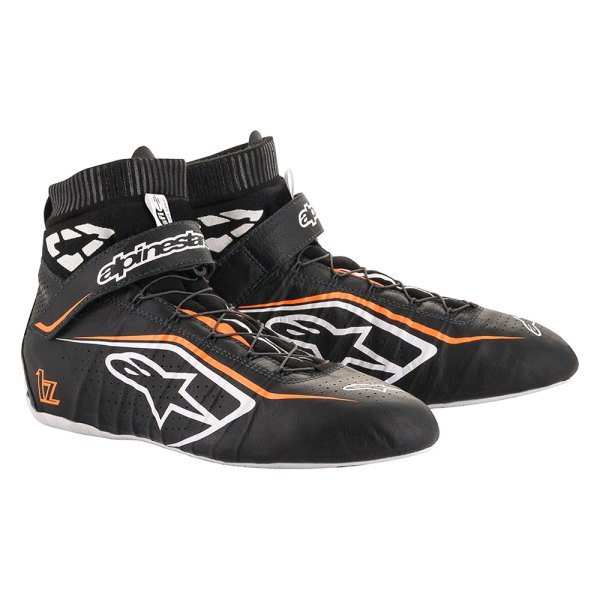 Alpinestars® - Tech-1 Z V2 Black/White/Orange 9.5 Shoes