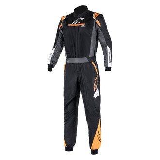 Alpinestars® - Atom Graphic FIA Black/Anthracite/Fluo Orange 46 Racing Suit