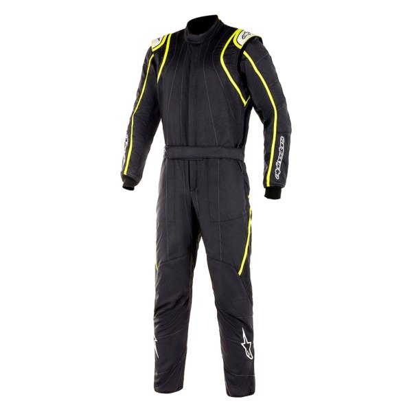 Alpinestars® - 2021 GP Race V2 Black/Fluorescent Yellow 64 Boot Cut Suit