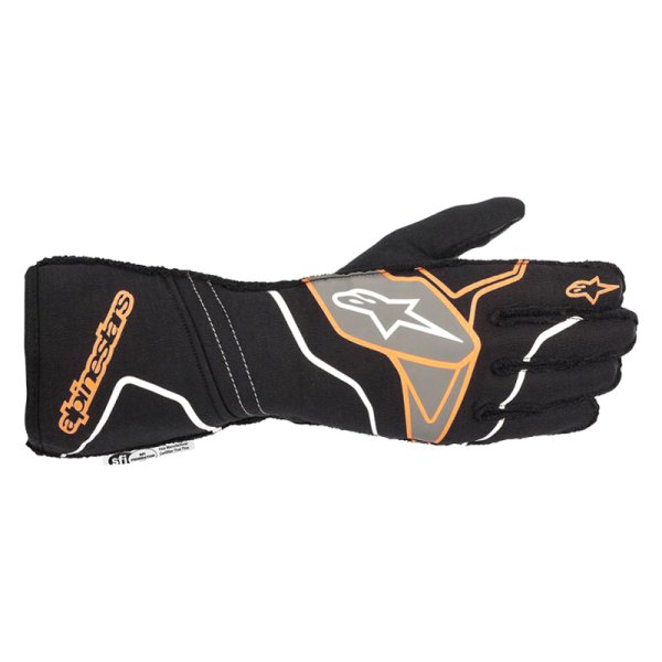 Alpinestars® - Tech-1 ZX V2 Black/Fluorescent Orange Medium Gloves