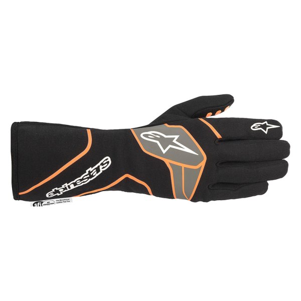 Alpinestars® - Tech-1 Race V2 Black/Fluorescent Orange 2X-Large Gloves