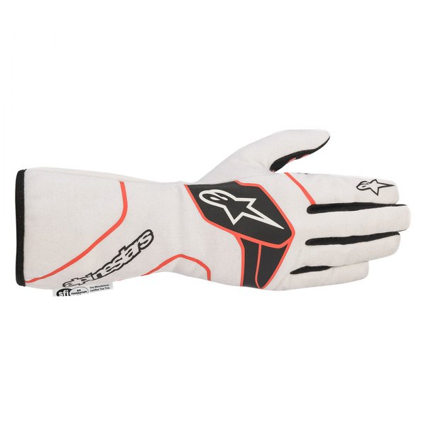 Alpinestars® - Tech-1 Race V2 White/Black/Red Large Gloves
