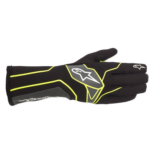 Alpinestars® - Tech-1 K V2 Black/Yellow Fluorescent/Anthracite Large Gloves