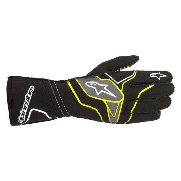 Alpinestars® - Tech-1 K Race V2 Black/Yellow Fluorescent/Anthracite 2X-Large Gloves