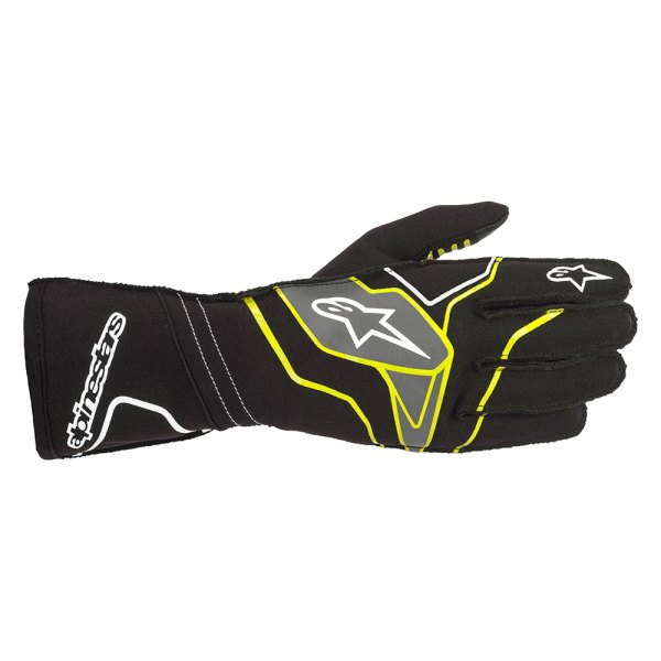Alpinestars® - Tech-1 K Race V2 Black/Yellow Fluorescent/Anthracite Medium Gloves