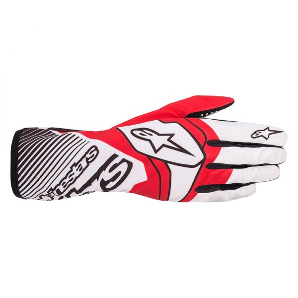 Alpinestars® - Tech-1 K Race V2 White/Red Small Gloves