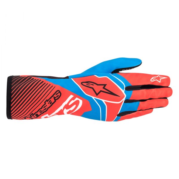 Alpinestars® - Tech-1 K Race V2 Red Fluorescent/Cobalt Blue 2X-Large Gloves
