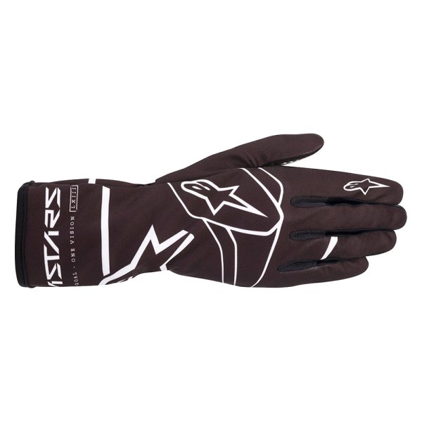 Alpinestars® - Tech-1 K Race V2 Black/White Medium Solid Gloves