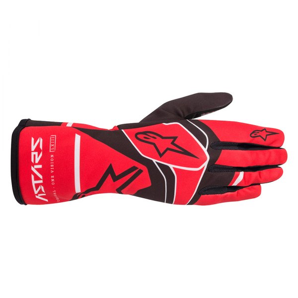 Alpinestars® - Tech-1 K Race V2 Red/Black/Gray Small Solid Gloves