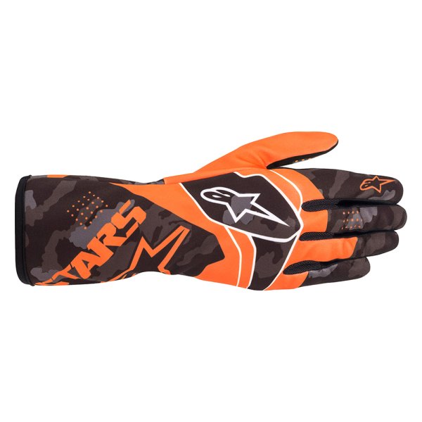 Alpinestars® - Tech-1 K Race V2 Camo Orange Fluorescent/Black 2X-Large Gloves
