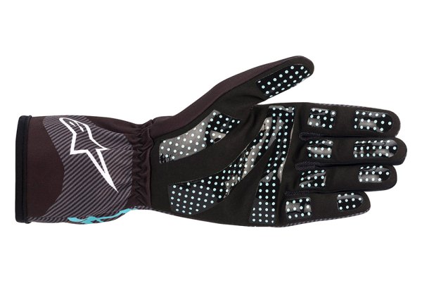 Alpinestars® - Tech-1 K Race S V2 Black/Turquois Medium Gloves