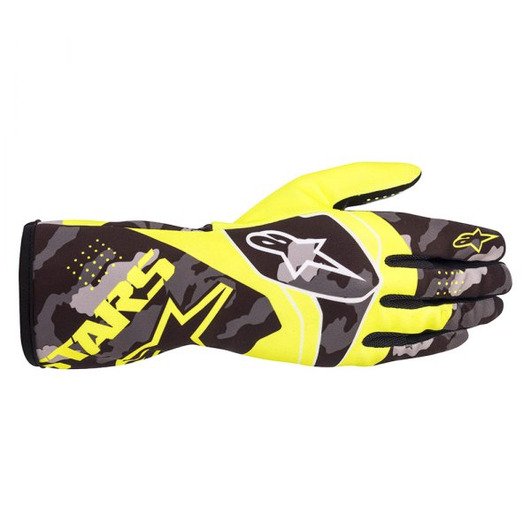 Alpinestars® - Camo Yellow Fluorescent/Black Large Gloves