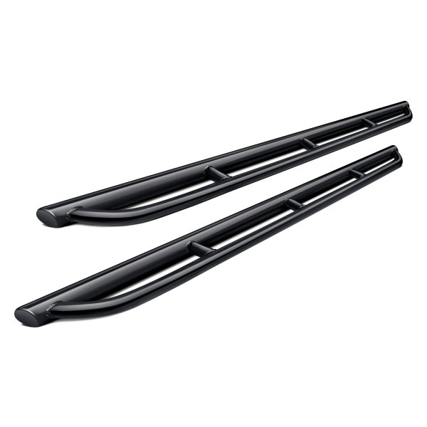 Aluminess® - 2" Black Round Nerf Bars