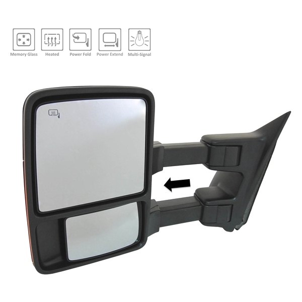 Alzare® - Driver Side Power Towing Mirror