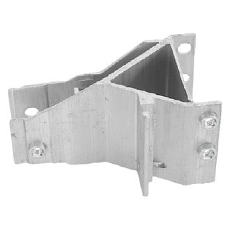 Alzare® BM1063106 - Front Lower Passenger Side Bumper Support Bracket (Standard Line)