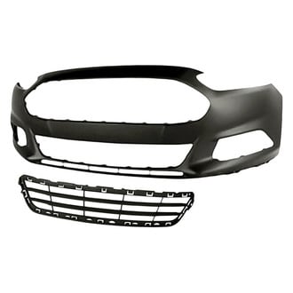 Alzare® BNDL-223117 - 2-Piece (Front Bumper Cover, Front Center Bumper Grille) (Standard Line)