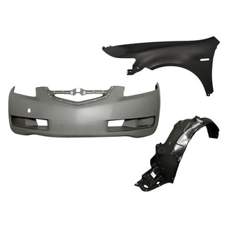 Alzare® - 3-Piece (Front Bumper Cover, Front Driver Side Fender, Front Driver Side Fender Liner) (Standard Line)