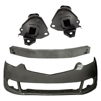 Alzare® - 4-Piece (Front Bumper Cover, Front Bumper Reinforcement, Front Inner and Outer Bumper Bracket) (Standard Line)