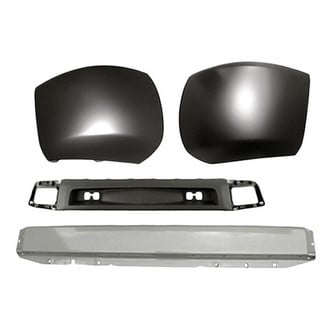 Alzare® - 4-Piece (Front Bumper Reinforcement, Front Bumper Air Deflector, Front Inner and Outer Bumper End) (Standard Line)