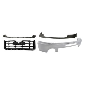 Alzare® - 4-Piece (Front Upper Bumper Cover, Grille, Front Bumper Face Bar, Front Upper Bumper Cover Bracket) (Standard Line)