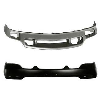 Alzare® BNDL-223812 - 2-Piece (Front Bumper Face Bar, Front Bumper Air Deflector) (Standard Line)