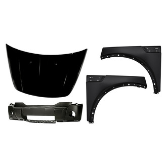 Alzare® - 4-Piece (Front Bumper Cover, Front Driver and Passenger Side Fender, Hood Panel) (Standard Line)