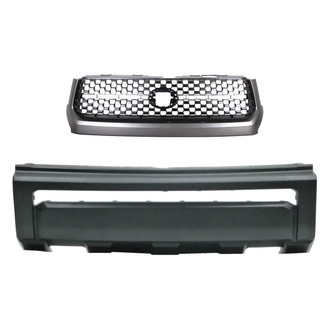 Alzare® - 2-Piece (Front Bumper Cover, Grille) (CAPA Certified)