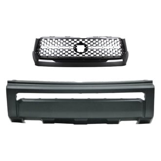 Alzare® - 2-Piece (Front Bumper Cover, Grille) (CAPA Certified)