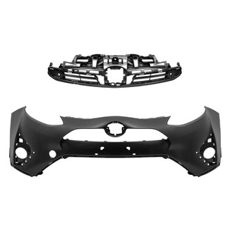 Alzare® - 2-Piece (Front Bumper Cover, Grille) (CAPA Certified)