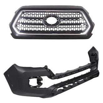 Alzare® - 2-Piece (Front Bumper Cover, Grille) (Standard Line)