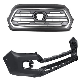 Alzare® - 2-Piece (Front Bumper Cover, Grille) (Standard Line)