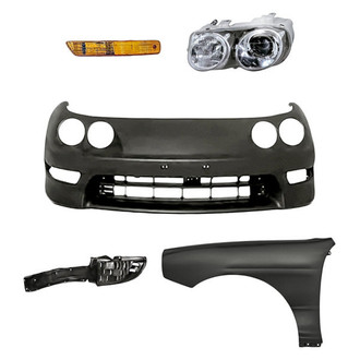 Alzare® - 5-Piece Kit (Driver Side Headlight, Front Bumper Cover, Front Driver Side Fender, Front Driver Side Fender Liner, Driver Side Turn Signal/Parking Light) (Standard Line)