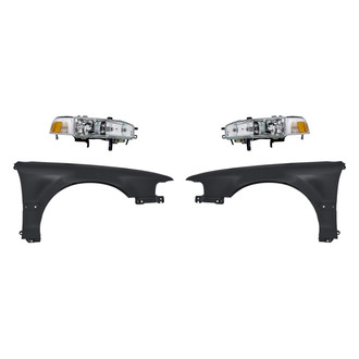 Alzare® - 4-Piece Kit (Driver and Passenger Side Headlights, Driver and Passenger Side Fenders) (Standard Line)