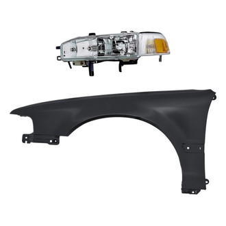 Alzare® - 2-Piece Kit (Driver Side Headlight, Front Driver Side Fender) (Standard Line)