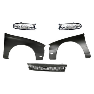 Alzare® - 5-Piece Kit (Driver and Passenger Side Headlights, Grille, Driver and Passenger Side Fenders) (Standard Line)