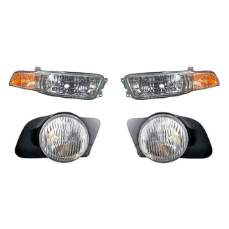 Alzare® - 4-Piece Kit (Driver and Passenger Side Headlights, Driver and Passenger Side Fog Lights) (Standard Line)