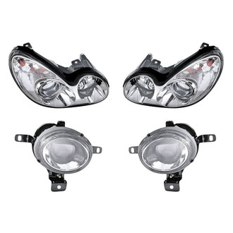 Alzare® - 4-Piece Kit (Driver and Passenger Side Headlights, Driver and Passenger Side Fog Lights) (Standard Line)