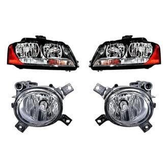Alzare® - 4-Piece Kit (Driver and Passenger Side Headlights, Driver and Passenger Side Fog Lights) (Standard Line)