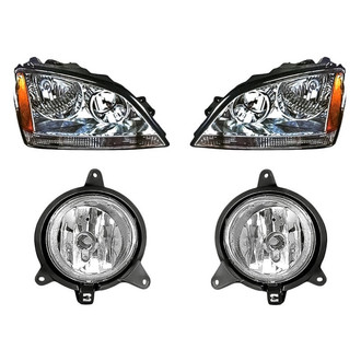 Alzare® - 4-Piece Kit (Driver and Passenger Side Headlights, Driver and Passenger Side Fog Lights) (Standard Line)