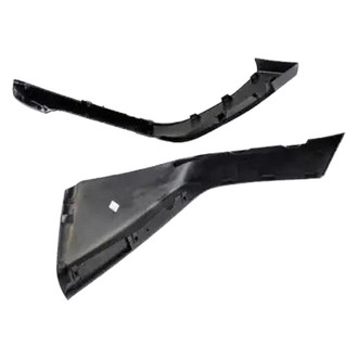 Alzare® - Front Driver and Passenger Side Bumper Cover Molding Set (CAPA Certified)
