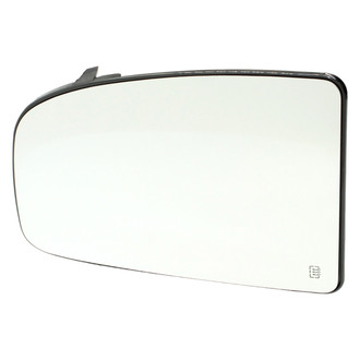 Alzare® CH1325182 - Passenger Side View Mirror Glass (Heated, Foldaway) (Standard Line)