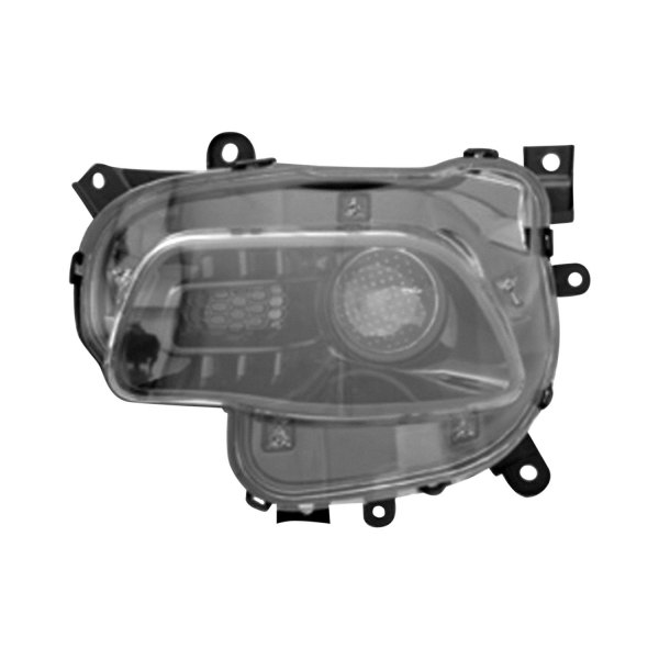 Alzare® - Driver Side Replacement Headlight, Jeep Cherokee